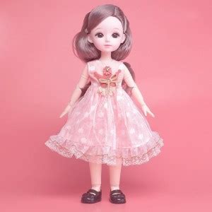 DSR Doll Set Movable Joint Makeup Cute Girl Brown Eyes Fashionable Doll ...