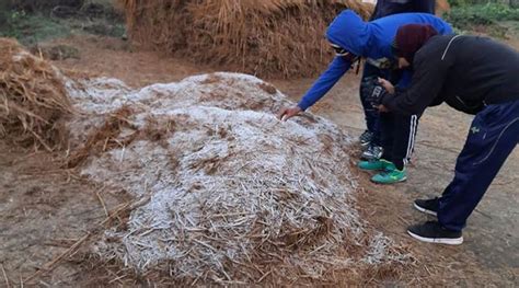 Purulia witnesses snowfall, locals stunned by nature's surprise