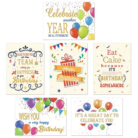36 Sets Work Anniversary Cards Birthday Cards Employee Appreciation ...