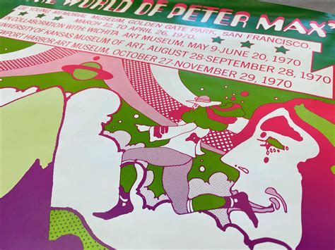 Peter Max “The World of Peter Max” Museum Exhibition Serigraph Poster ...