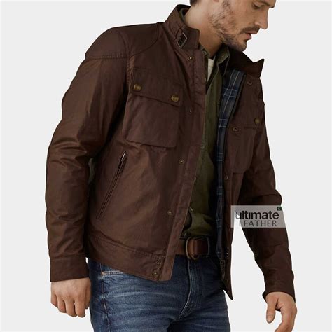 Get Mens Dark Brown Jacket | Cotton Jacket For Men