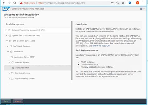 Install SAP S4HANA 1809 - SAP BTP Administrator and Security Training ...