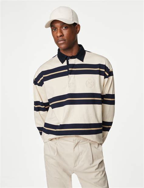 Pure Cotton Striped Rugby Shirt | M&S Collection | M&S