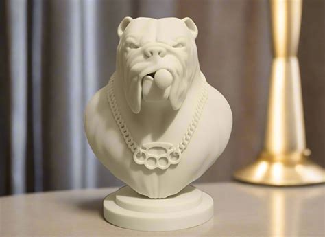 Boss Bulldog Statue - PLA Resin Desk & Shelf Decor for Home & Office ...