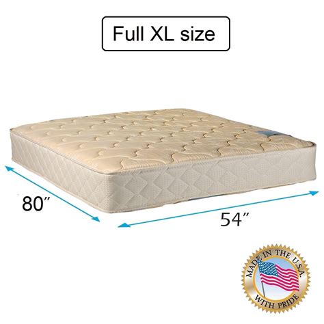 Dream Sleep Chiro Two-Sided Gentle Firm Full XL Mattress Only with ...