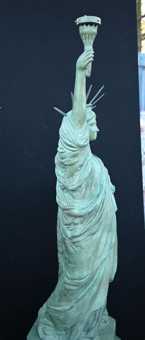 XL Statue of Liberty Bronze Statue New York Lamp For Sale at 1stDibs ...