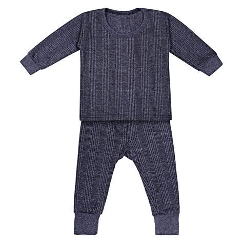 Buy ZEDEX Kids Thermal Full Sleeves Body Warmer top and Pajama Set for ...