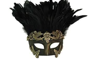 New Classic Vintage Ancient Temple Priest Ruin Mask w/ Feathers Design ...