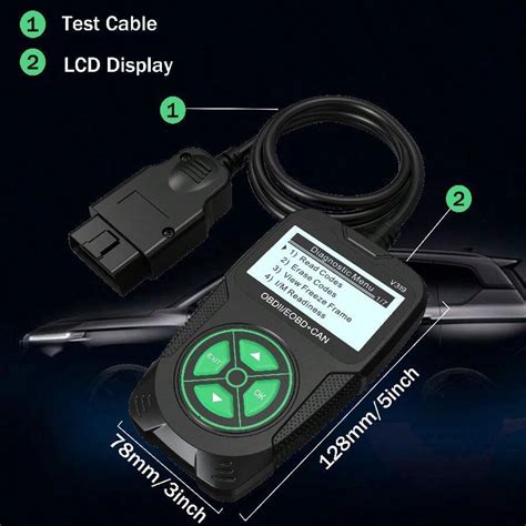 V319 OBDII Universal OBD II Scanner Engine Fault Code Reader CAN ...