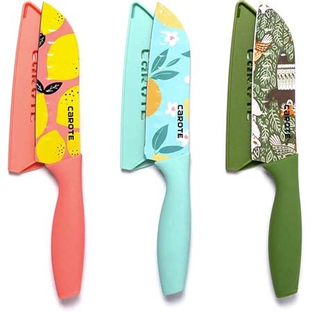 Buy AGARO Royal 6 Pcs Kitchen Knife Set with Covers, High Carbon ...