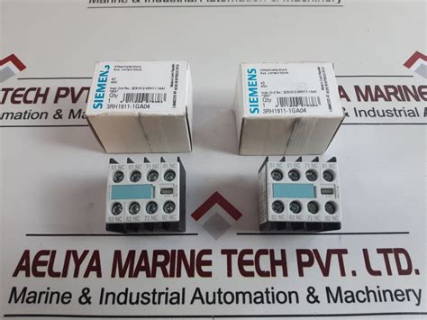 Siemens 3Rh1911-1Ga04 Auxiliary Contact Block – Aeliya Marine Tech®