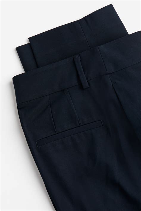 Slacks - Navy blue - Ladies | H&M US