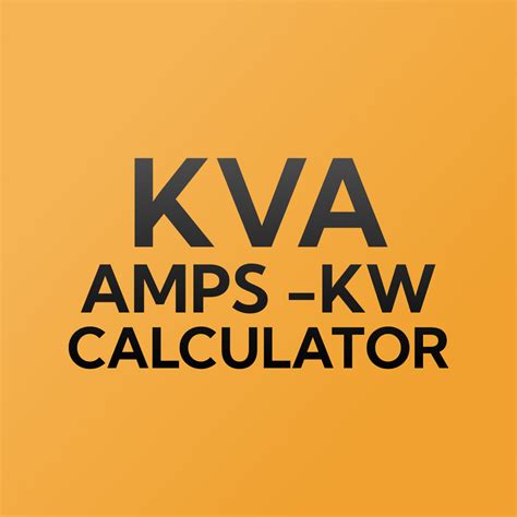 「Kva Calculator Amps, Kw, Kva」 - iPhoneアプリ | APPLION