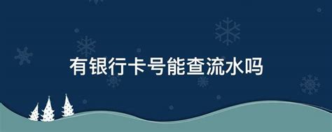 银行卡流水怎么查询(银行卡流水怎么查电子版)-参考网