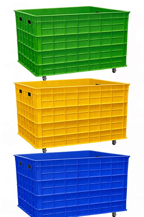 KERANJANG INDUSTRI BESAR 550 LITER BOX CONTAINER GREEN LEAF 2181 PS ...