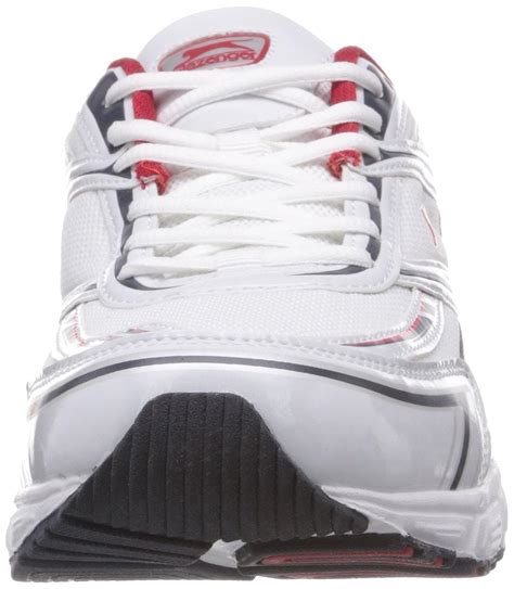 Buy Slazenger Men's Nevada White, Grey and Red Mesh Running Shoes - 6 ...