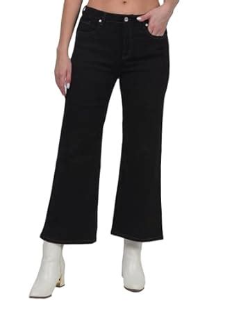 Buy Numero Uno Women's Black High Rise Wideleg Fit Sustainable and ...