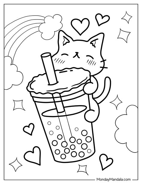 20 Boba Tea Coloring Pages (Free PDF Printables)