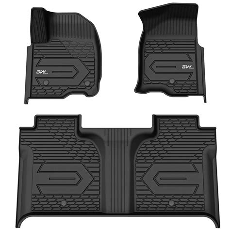 3W Custom Floor Mats Chevy / Chevrolet Silverado 1500 2019-2026, Chevy ...