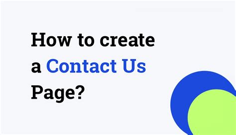 Image result for Contact Us Page Tutorial