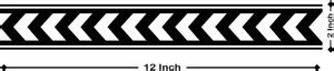 TATMODS Black Arrow Style Hand Band With Stars Coombo Tattoo Temporary ...