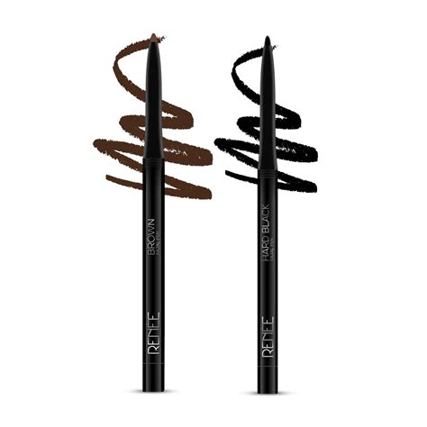 RENEE Kajal combo- Hard Black & Pure Brown, 24 Hrs Stay Long Lasting ...
