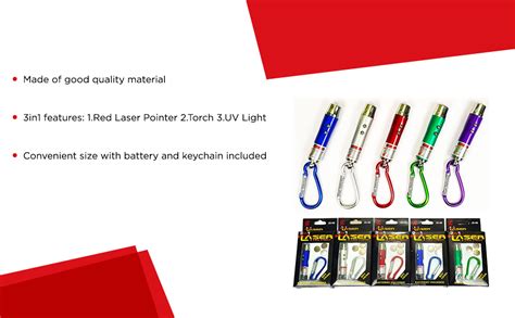 Royals 3in1 Laser Pointer for Office Presentation Red Laser Pointer Pen ...