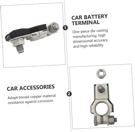 SUPVOX Positive and Negative Battery Terminals Car Battery Terminal ...