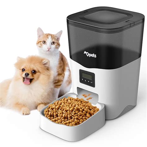 3L Automatic Acrylonitrile Butadiene Styrene Cat Feeder with Voice Rec ...