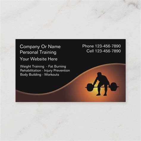 Personal Trainer Business Cards 的图像结果