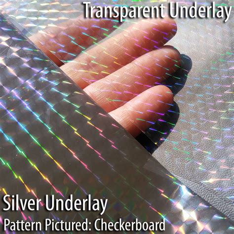 12" x 100' Checkerboard Holographic Silver-Underlay Laminating Toner ...