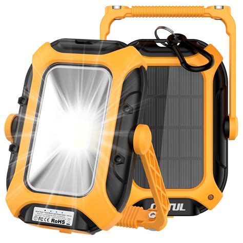 Buy 2000 Lumen LED Work Light Solar Rechargeable - Portable Waterproof ...