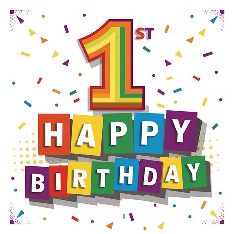 20 Free Printable “happy 1st Birthday” Images: Celebrate in Style ...