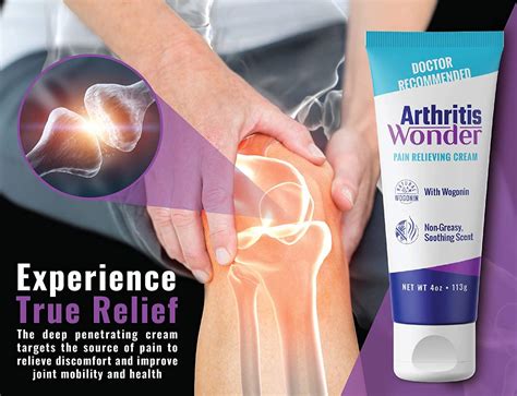 Arthritis Wonder Pain Relief Cream 4 oz - Fast-Acting Joint Pain Relief for Hand, Knee, Foot ...