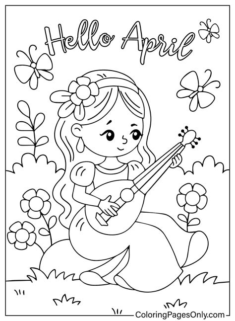 40+ April 2025 Coloring Pages - Free Printable PDF & Online Coloring
