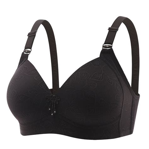 BLVB Womens Wireless Bras with Support and Lift Plus Size Lift Push up ...