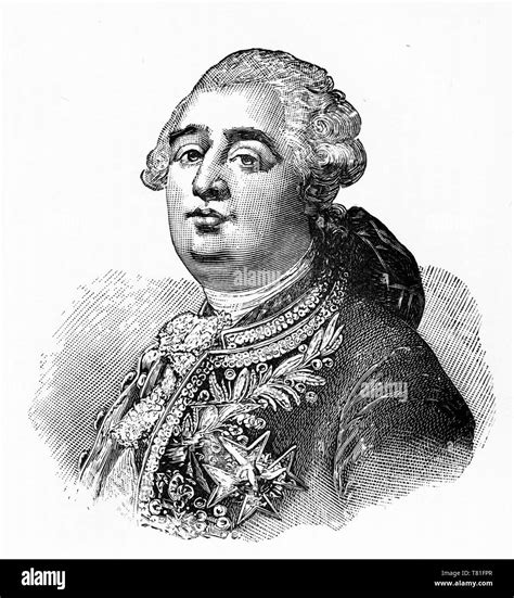 Engraving of Louis XVI (1754 â€“ 1793), born Louis-Auguste, last King ...