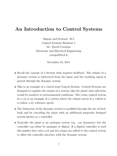 Image result for Control Systems PDF Download