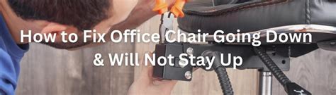 Image result for How to Fix Computer Chair From Lowering