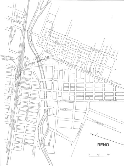 Downtown Reno Map : Photo Details :: The Western Nevada Historic Photo Collection