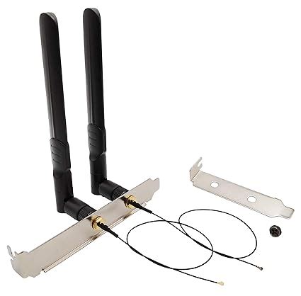 WiFi Antenna 8dBi RP-SMA Male 2.4Ghz 5.8Ghz Dual Band + 10in U.FL IPEX ...