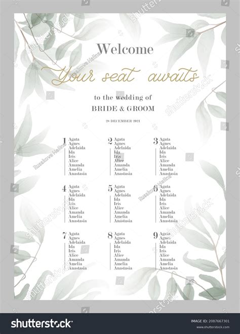 Wedding Table Templates Wedding Seating Plan Template & Planner