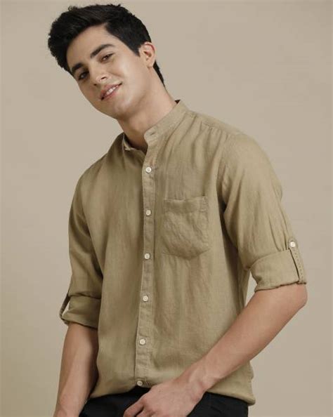 Linen Shirts Online at Best Price In India - Flipkart.com