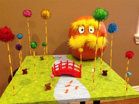 The Lorax storybook character pumpkin | Pumpkin books, Story book ...