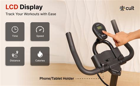 Fitkit by Cult FK7001 Spin Bike with 6Kg Flywheel, LED screen ...