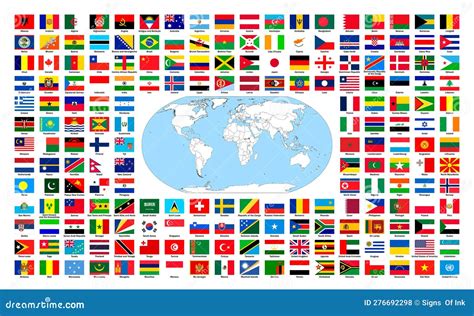 United Nations Flags With Names
