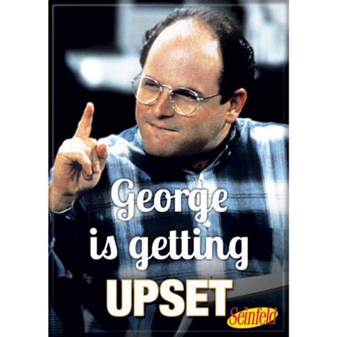 George is Getting Upset Seinfeld Flat Fridge Magnet - RetroFestive.ca