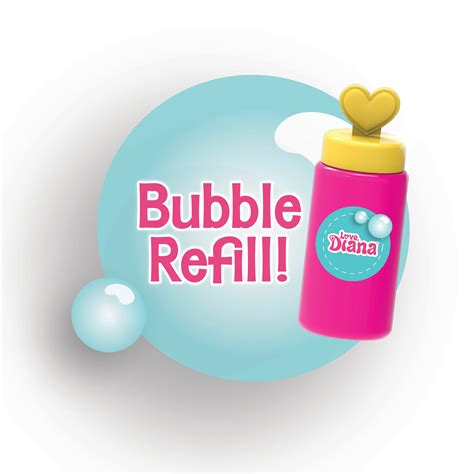 Buy Love, Diana Light-Up Bubble Wand and 3.4 Ounce Refill, Outdoor ...