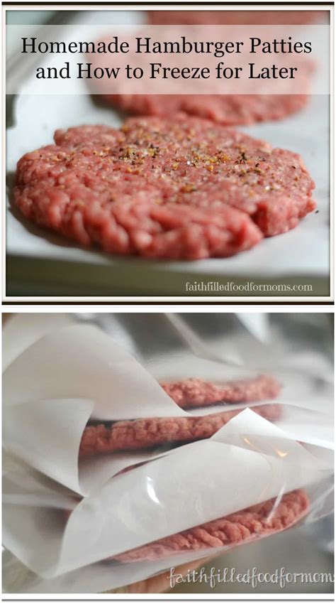 Homemade hamburger patties and how to freeze – Artofit