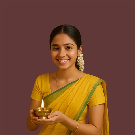 Traditional TamilNadu style Brass Lamps for Pooja | Buy Deepams online ...